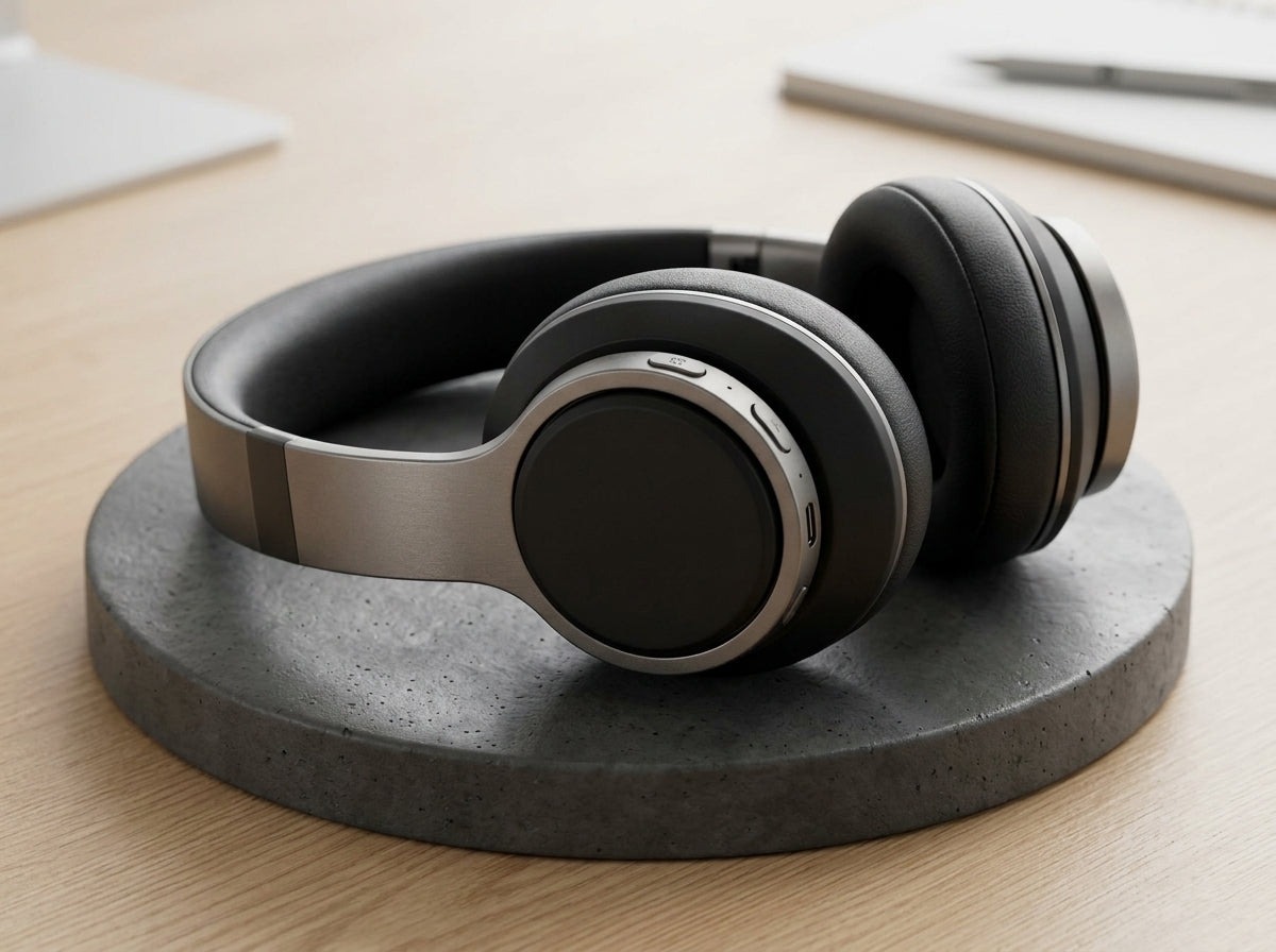 Aura Pro Wireless Over-Ear Headphones - Active Noise Cancelling & Deep Bass